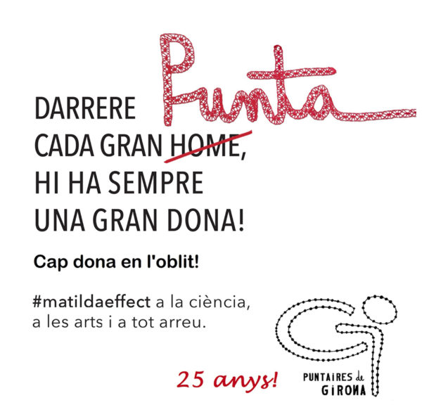 Bosses 25è aniversari Puntaires de Girona 2021 Cap dona en l'Oblit